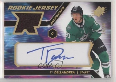 2020-21 SPx Rookie Jersey Gold Spectrum 24/49 Ty Dellandrea #TD Auto RC a3i