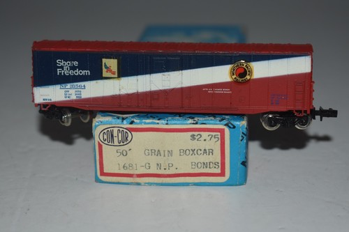 Coche de carga de una sola puerta Con-Cor Northern PAcific 50' escala N 31564 C52001 | Zustand: Used