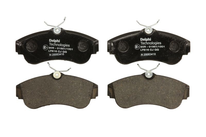 Plaquettes de frein DELPHI LP616 pour Nissan Primera 1.6 de 1996 à 2002