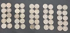 50 Mercury Roosevelt Dimes Full Roll 90% Silver $5 FaceCirculated US Silver 11