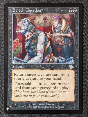 Stitch Together 72/143 The List Reprints Uncommon MTG Magic the Gathering