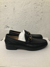 Gucci Loafer EU 40 US 10 X219 Black Leather Horsebit Slip-On Dress Loafers