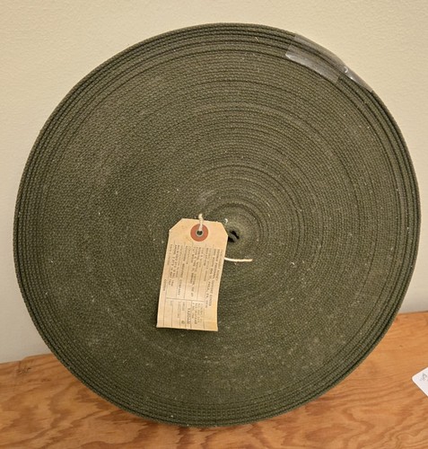 Vintage Military Cotton Webbing By Southern Weaving Company 