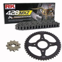 Kettensatz Kawasaki KLX 140 L 08-20 Kette RK 428 MXZ 126 Offen 13/51