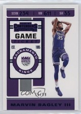2019-20 Panini Contenders Game Ticket Blue 15/99 Marvin Bagley III #77 0q3