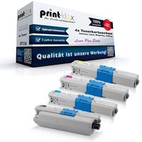 4X Farb Tonerkartuschen FüR Oki C-321-DN Black Cyan Magenta Y - Laser Plus Serie