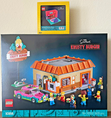 LEGO  Icons 10352 ''Krusty Burger'' + 5009325 ''Wohnzimmer der Simpsons'' NEU & OVP