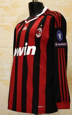 AC Milan Rossoneri 2009-10 UCL Home Shirt Pirlo #21 | eBay