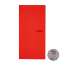 Hobonichi 2026 Weeks MEGA Planner Tomato Red Slim Vertical Weekly Left New