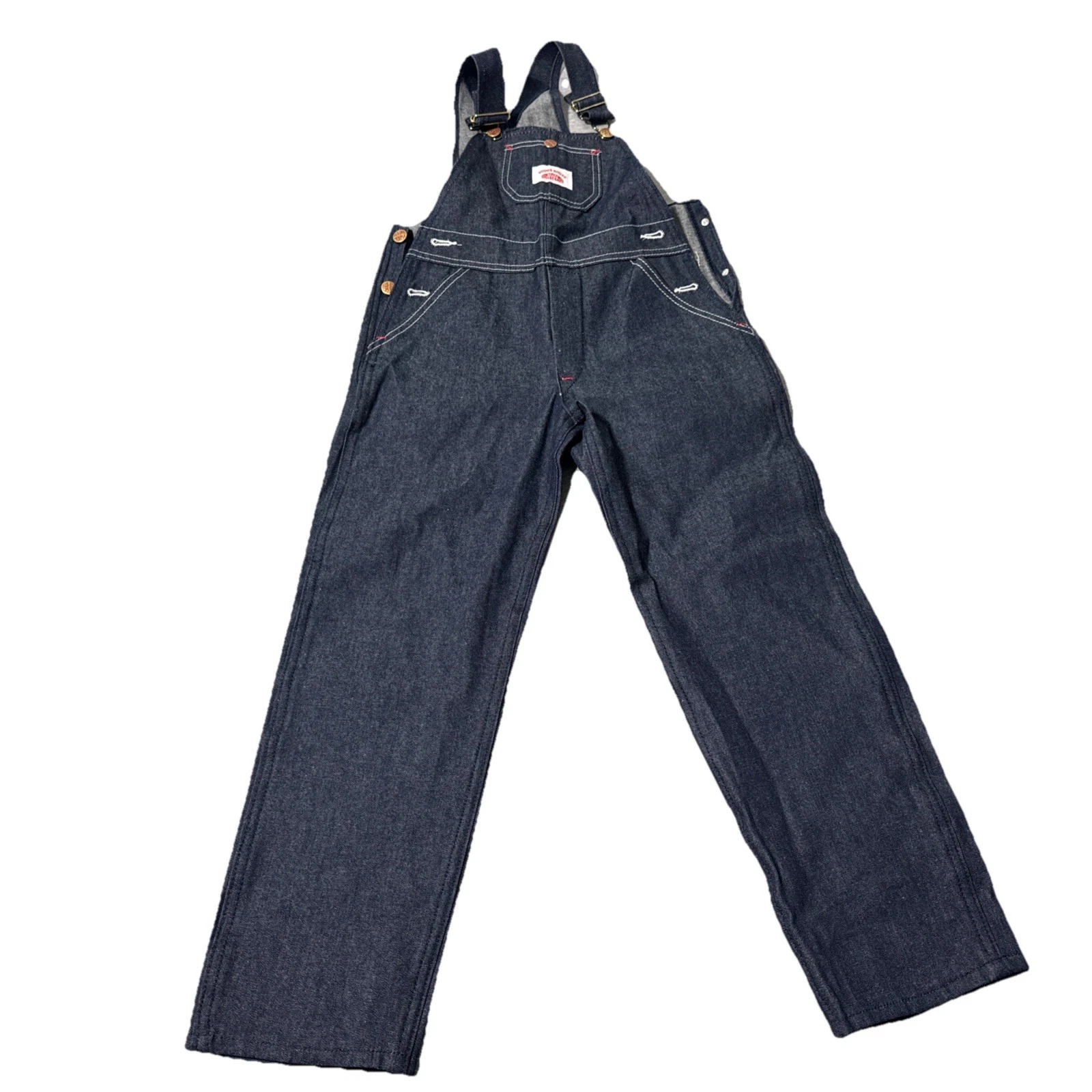 Round House Overalls Bibs Youth Kids Boys Girl's Size 10 Farmer Outdoor Country