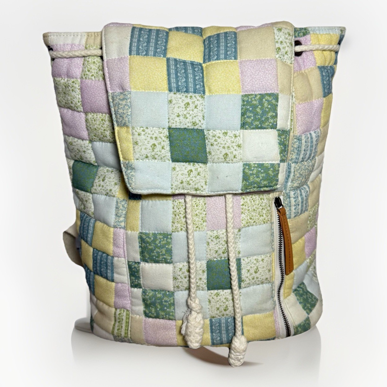 Universal Thread Goods Quilted Patchwork Backpack… - image 1