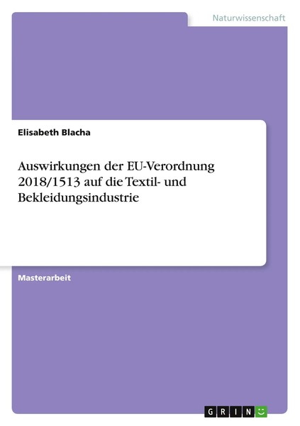 Auswirkungen Der Eu-Verordnung 2018/1513 Auf Die Textil- Und...-image