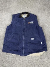 Tyndale Vest Mens XL Blue Flame Resistant CAT 4 Arc Quilted Work USA Made