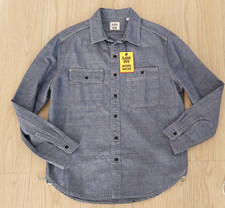 Lee 101 Mens workwear shirt Size M Selvedge denim BNWT