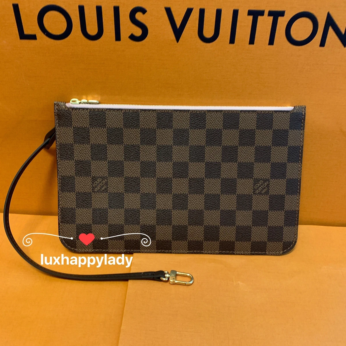 Louis Vuitton Damier Ebene Ballerine Neverfull Pochette GM