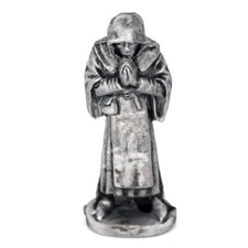 Medieval Priest Praying 28mm Metal Unpainted