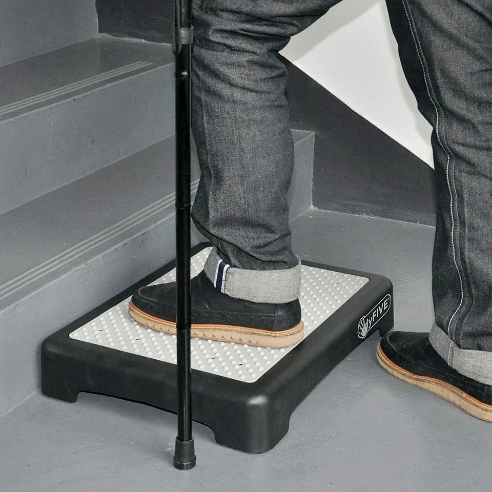 Hyfive Anti Slip Extérieur Demi Étape Âgé Handicap Porte Marche Extérieur Étape - Photo 4/4
