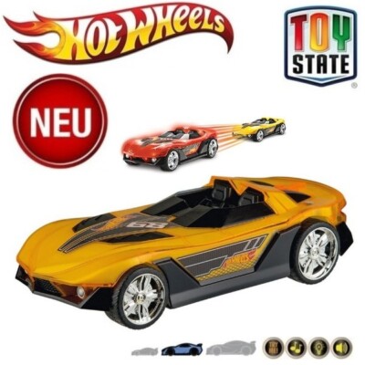 Happy People 35945 Hot Wheels Hyper Racer Yur So Fast Auto GELB mit Farbwechsel