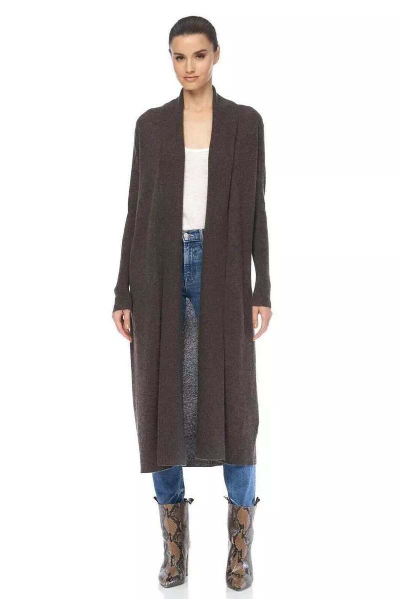 Long cashmere cardigan clearance sweater