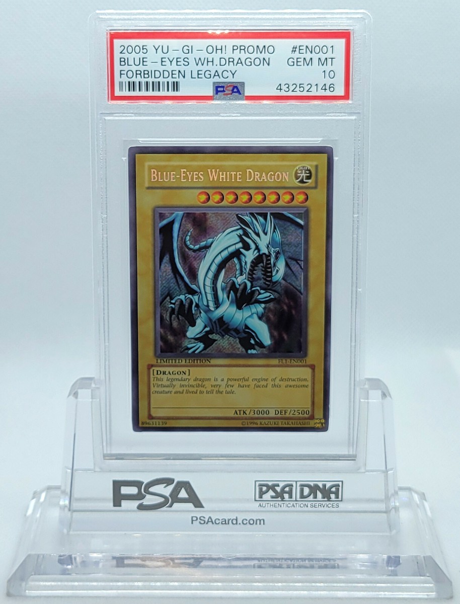 YUGIOH FL1-EN001 BLUE-EYES WHITE DRAGON SECRET RARE PSA 10