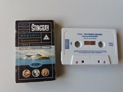 FAB mit Aqua Marina Stingray Megamix Kassette Cassingle, Tanz Sci-Fi TV
