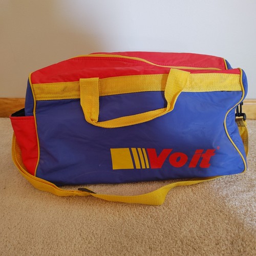 Vintage VOIT Blue/Yellow Duffel Sport Bag - Picture 2 of 4