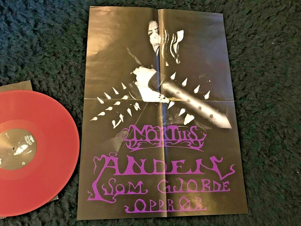 Mortiis lp ltd VINYL '94 '19 sacrificial blood +POSTER Anden Som Gjorde Oppror! - Image 2 of 4