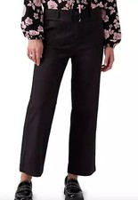 SOCIAL STANDARD by Sanctuary Womens Juliet Black Twill Crop PANTS Szs 12 NWT