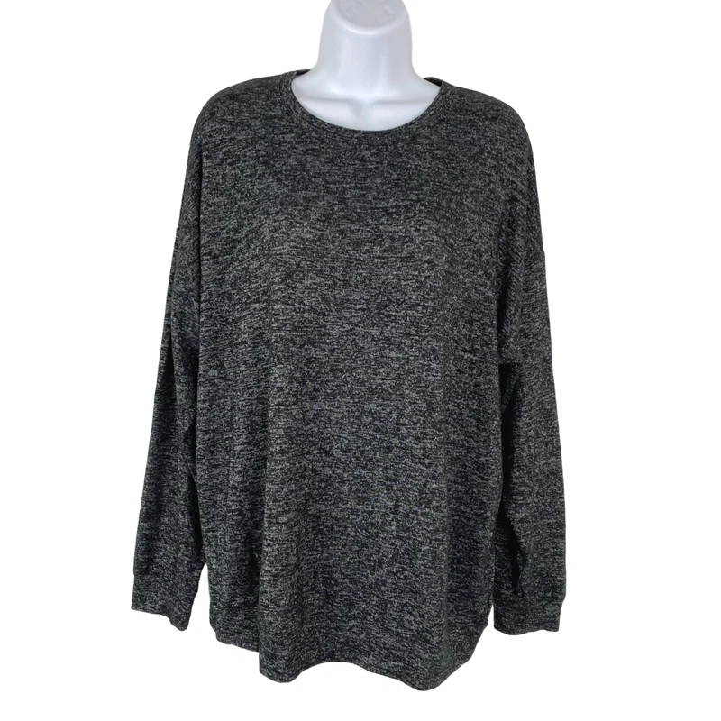 athleta mindful pullover long sleeve rayon blend at-1766 shirt
