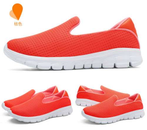 Women's Slip On Shoes Casual Mesh Walking Sneakers Comfortable Loafers Flats - Picture 41 of 45