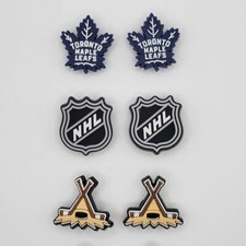 NHL Toronto Maple Leafs Hockey Team For Crocs Shoe Charms Jibbitz - 6 Pieces