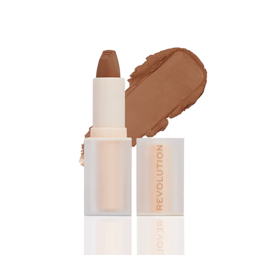 Makeup Revolution Lip Allure Soft Satin Lipstick - Divine Brown (3.2g)