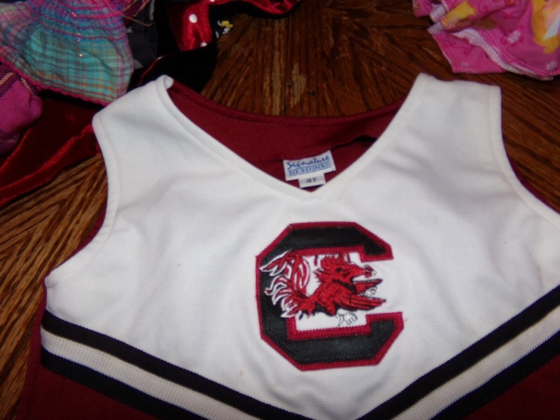 +*GIRLS CHEERLEADER DRESS SET 4T  H 649