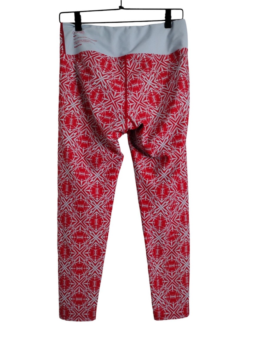 Oiselle Spandos Blaze Capris Kaleido Red Blue Leggings Oiselle Spandos Blaze Capris Kaleido Red Blue Leggings