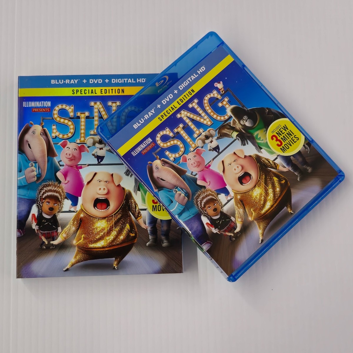 Sing (Blu-ray/DVD, 2016) Matthew McConaughey, Reese Witherspoon 