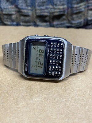 VTG SEIKO C153-5007 STAINLESS STEEL LCD DIGITAL