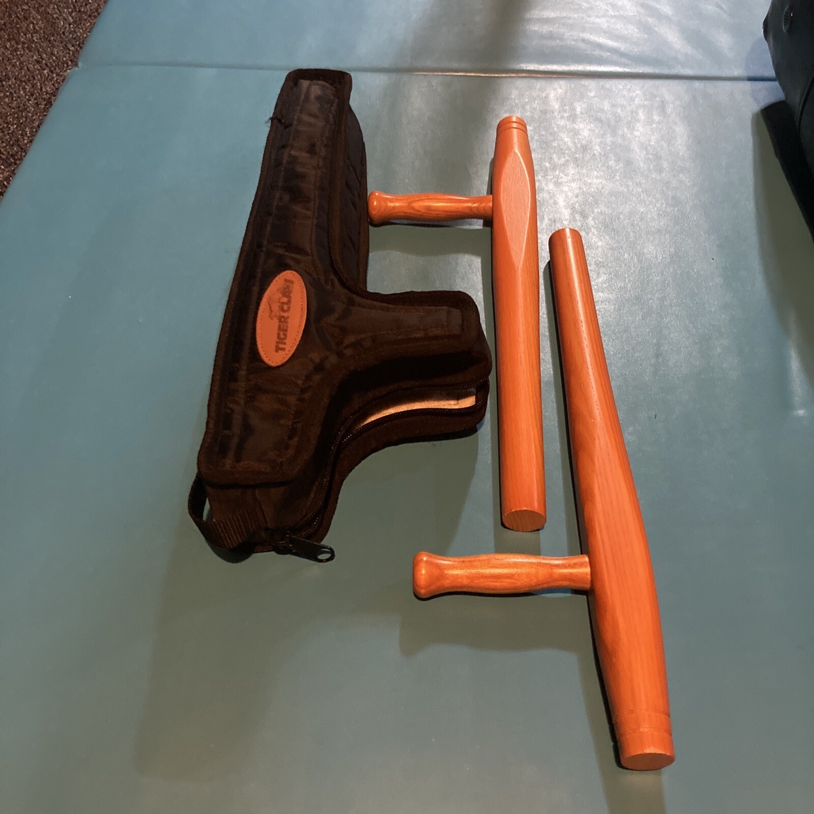 Tiger Claw Tonfas Martial Arts Used Good Condition Wooden eBay