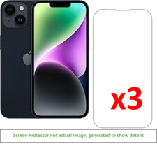 3x iPhone 14 Screen Protector w/ cloth
