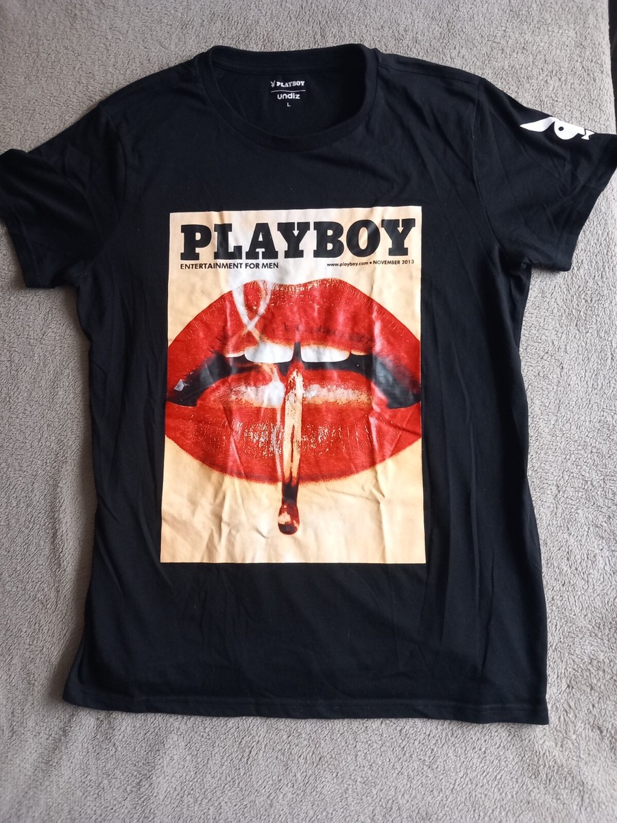 注目★PLAYBOY プレイボーイ Nov 2013 Lips Tシャツ 海外限定 注目☆PLAYBOY プレイボーイ Nov 2013 Lips Tシャツ 海外限定