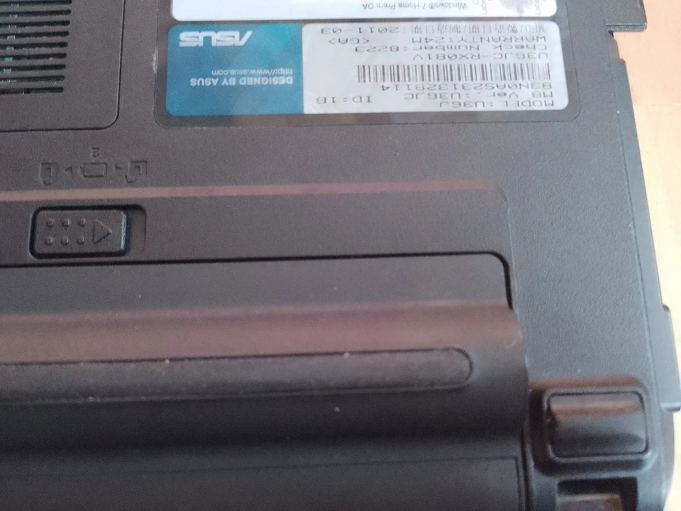 ✅ASUS U36J 13.3" Notebook i5 M480 2.67GHz 4Gb RAM 500Gb Hdd DVD-RW  - Bild 4 von 4