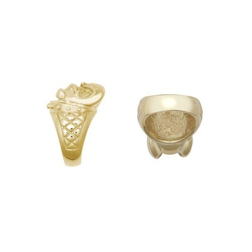 9ct Yellow Gold Bulldog Ring - Picture 2 of 2