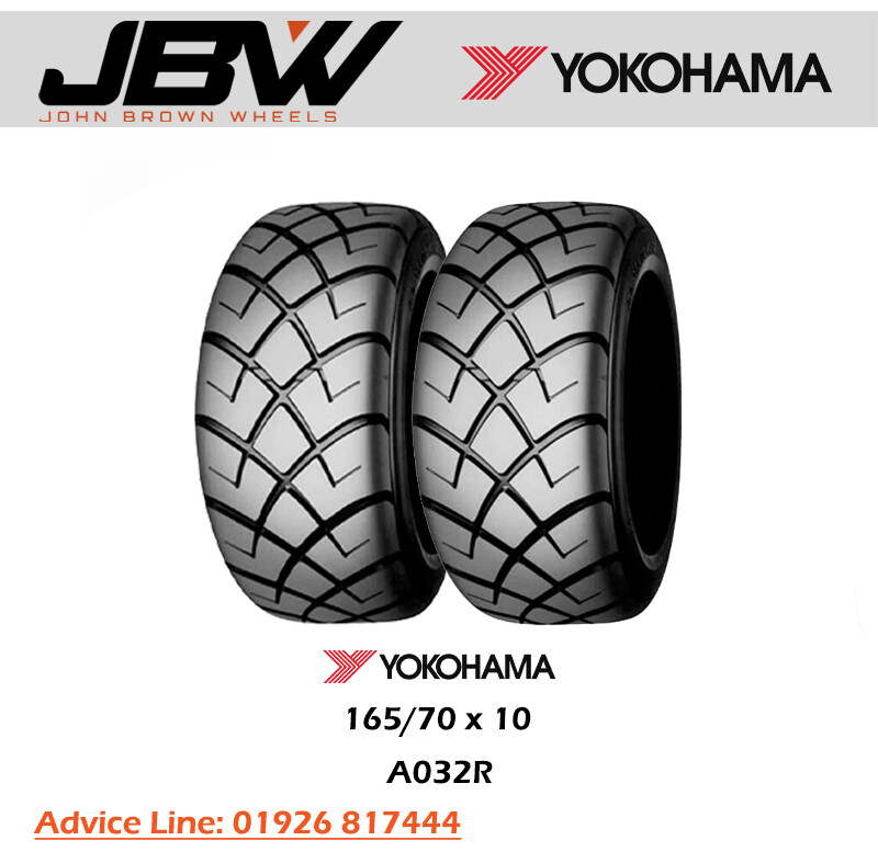 165/70x10 1657010 Yokohama A032R Soft Compound Tyres-Track Day/Race ...