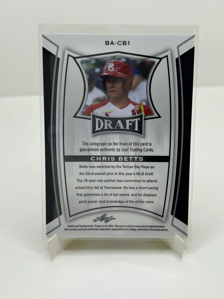 2015 Leaf Metal Draft Chris Betts #BA-CB1 Auto - Image 2 of 2