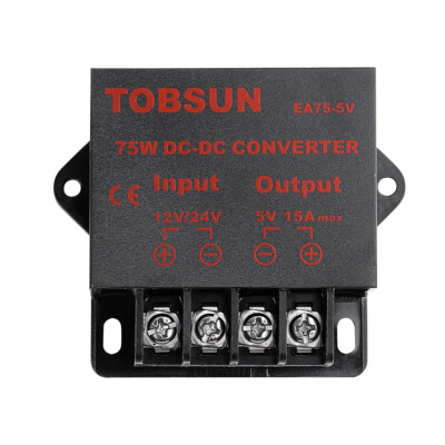 DC 12V24V to DC 5V 15A 75W Power Regulator Converter Voltage Reducer Transformer