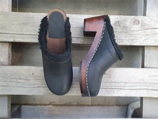 Swedish Clogs Maguba Oslo Black Size US Womens 7 / EU 37