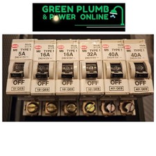 MEM Memera 21 QEB Single Pole MCB 40A, 32A, 16A, 5A Type 1  BS3871 M6