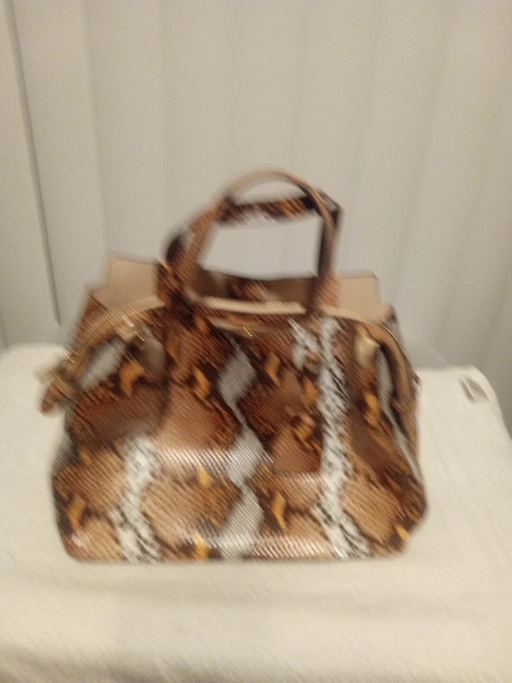 Новый день женщин искусственной змеиной кожи тройной отсек сумочка Дамская сумка - Изображение 4 из 4