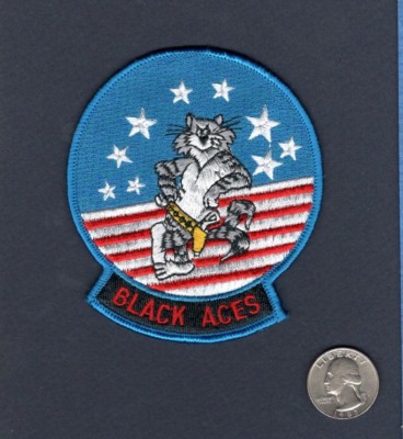 Original VF-41 BLACK ACES F-14 Tomcat US NAVY Fighter Squadron Shoulder Patch