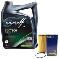 MotoröL Set 0W40 5 Liter + ÖLfilter SH 4079 P FüR Audi A4 A5 A6 Q5 A7 1.8 2.0