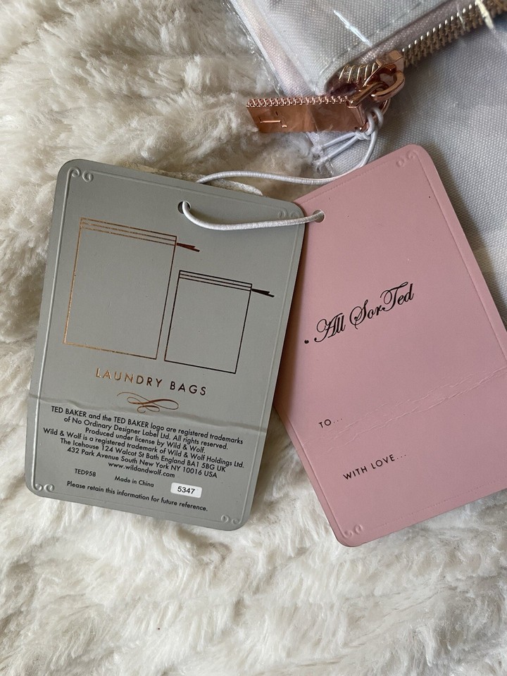 NWT! Ted Baker Laundry Bags Chelsea Pattern Travel Never opened eBay